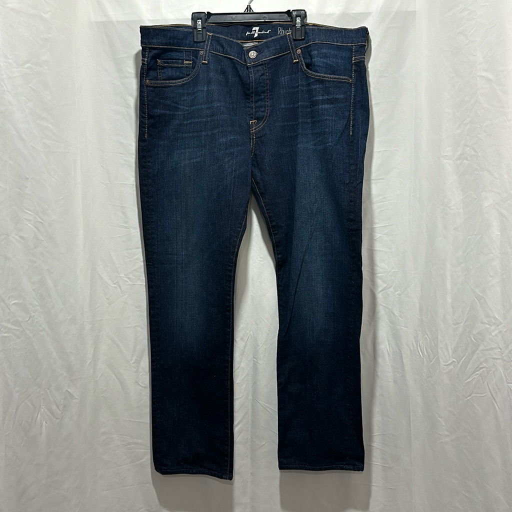 7 For All Mankind Rhigby Straight Leg Jeans Sz 40
